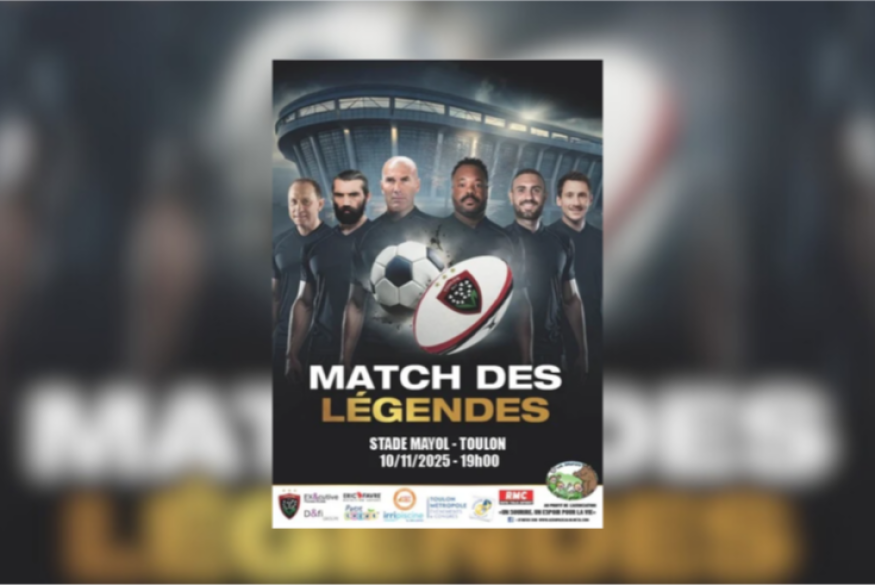 Toulon : les légendes du foot affrontent le RCT au Stade Mayol le 10 novembre pour Un sourire, un espoir pour la vie, avec Zidane, Nasri, Payet et Pascal Olmeta